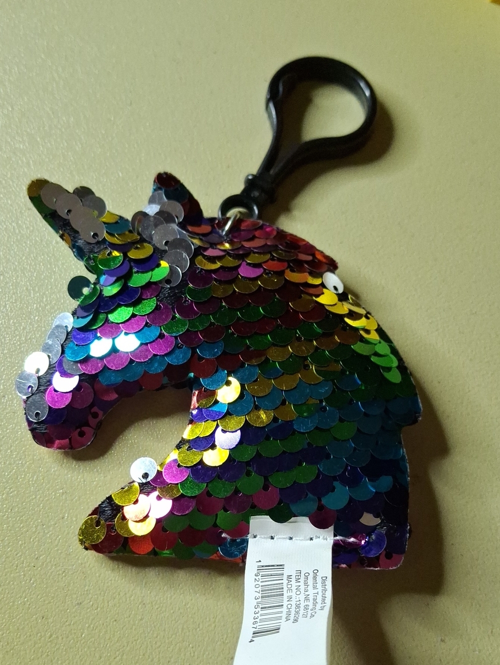 Unicorn Sequin Purse/Keyring New